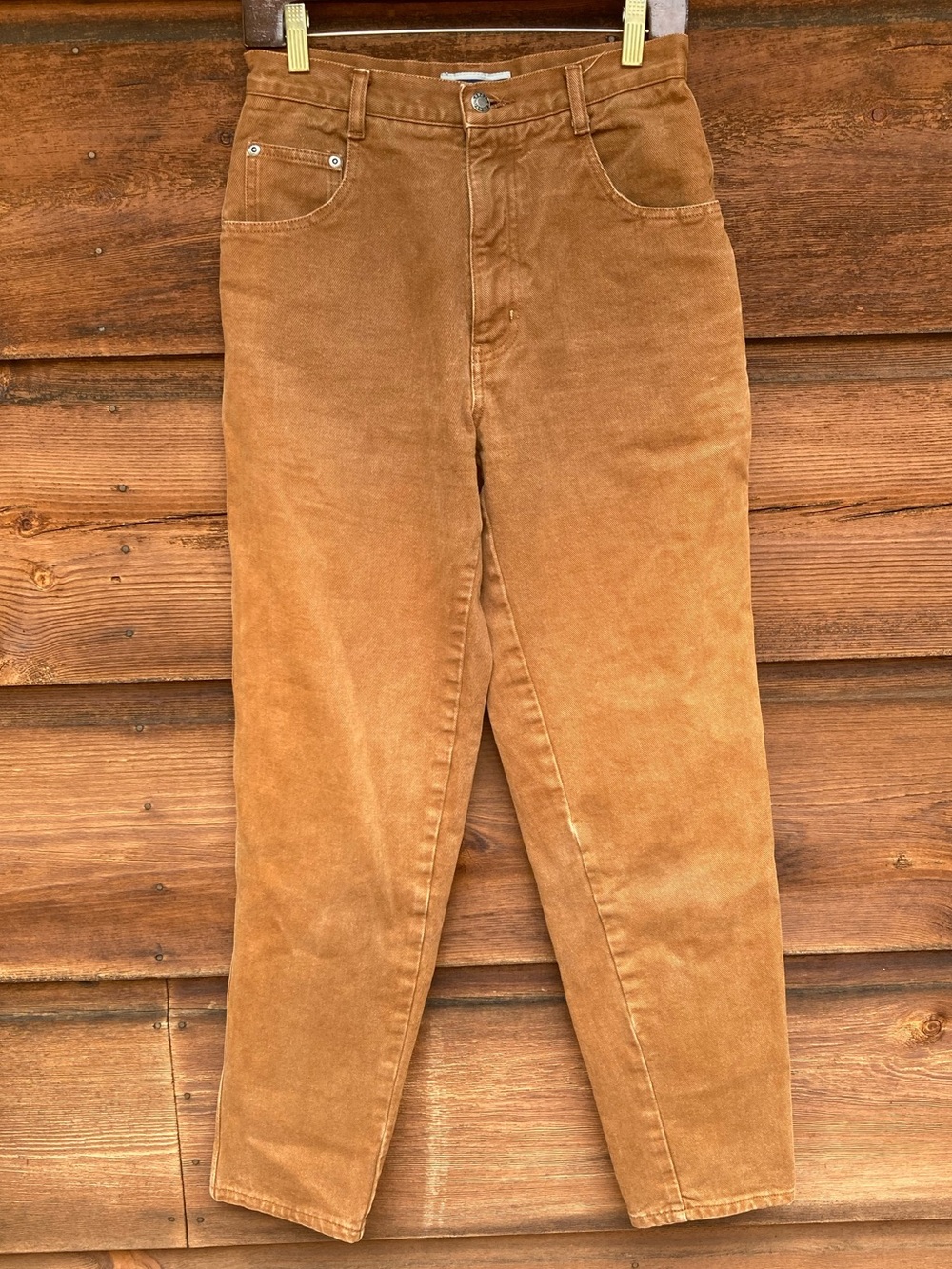 90s High-Waisted Tan Jeans